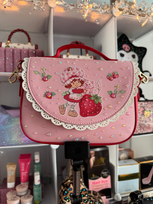 **Pre-order**Strawberry Shortcake - Bedazzled Custom Purse and Wallet